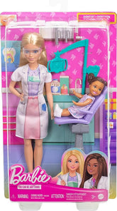 Barbie Dentist Doll With Blonde Fashion Doll, 1 Kid Doll, Medical Doctor Furniture & Accessories For Kids Ages 3+
